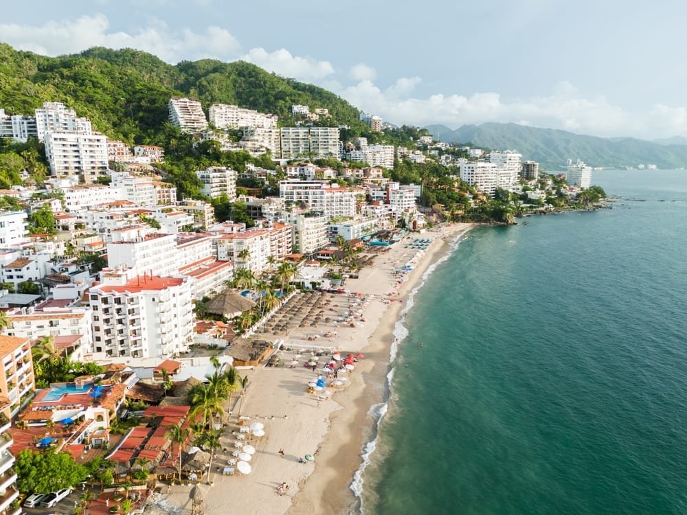 Playa de los Muertos from above