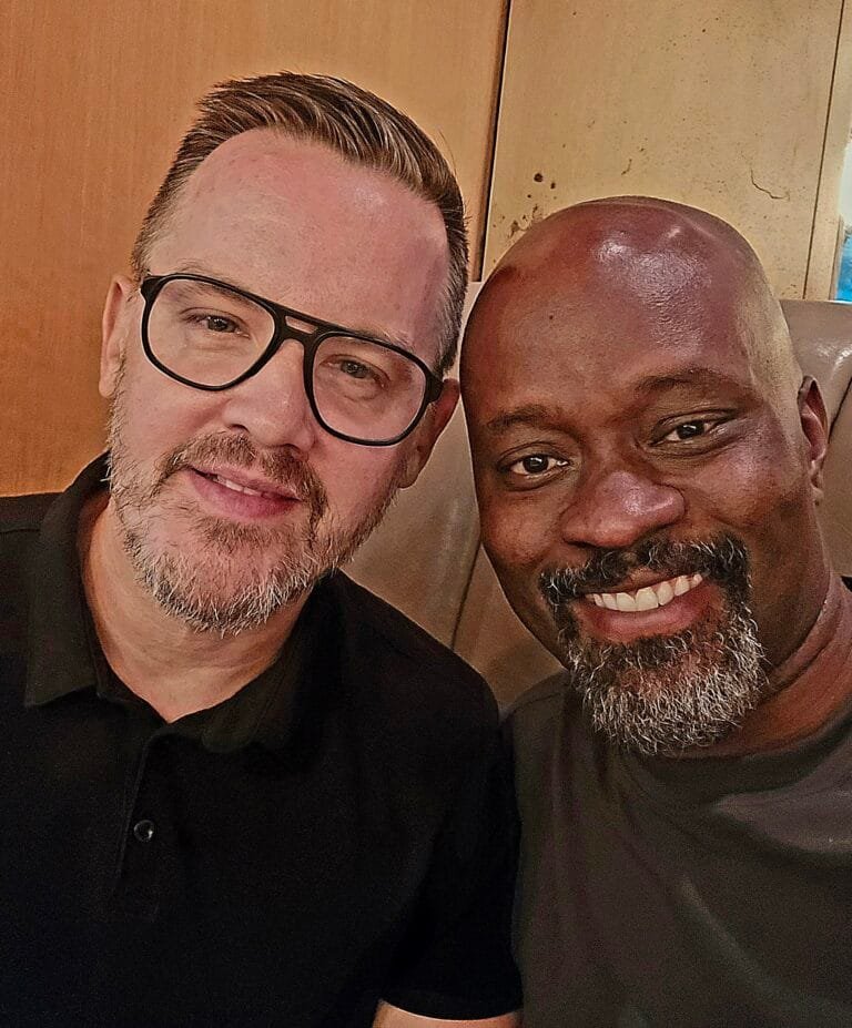 Adam and Timothy on a recent trip